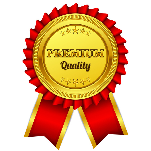 Premium Quality Red Seal, Label Vector Icon - Vector, Image