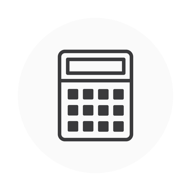 Kalkulator, ikona rachunkowości - Wektor, obraz