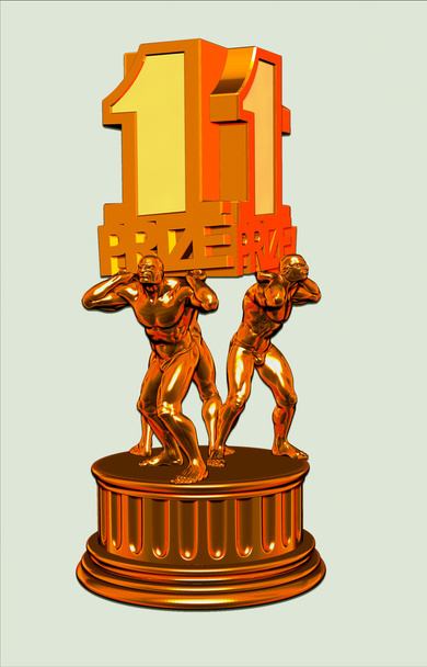 First prize trophy - Photo, Image