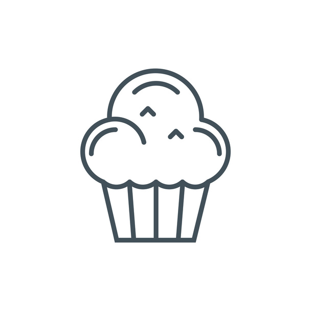 Muffin téma ikona - Vektor, obrázek