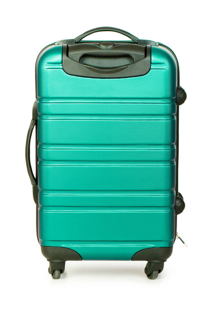 Concepto de equipaje con funda en el blanco
 - Foto, imagen