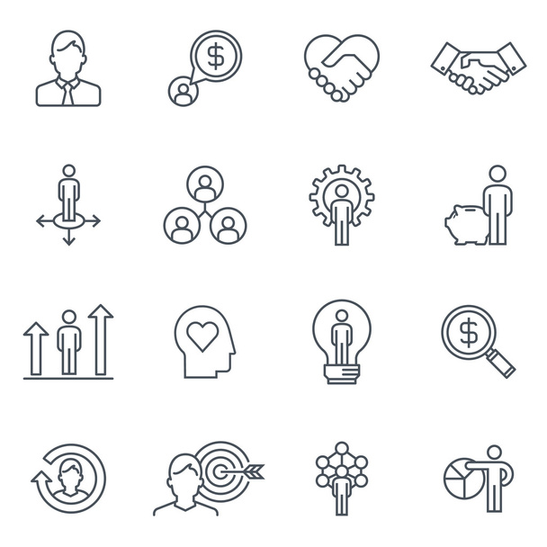 conjunto de ícone de negócios e finanças  - Vetor, Imagem