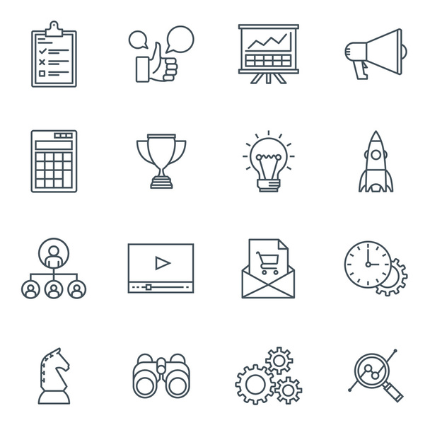 Business and finance icon set - Vector, Image