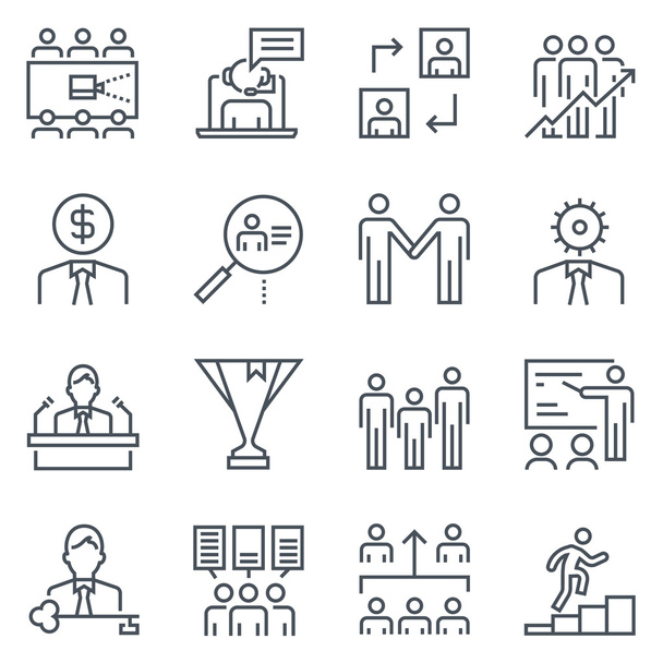 Набір іконок корпоративного бізнесу
  - Вектор, зображення