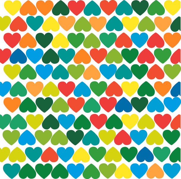 colorful heart vector background - Vektor, obrázek