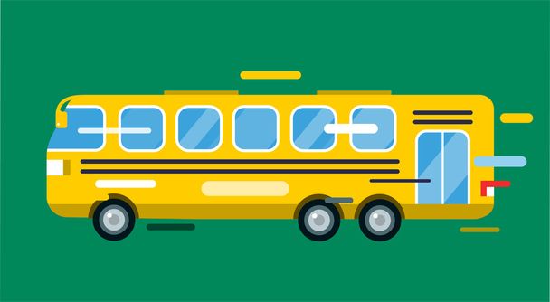 Ville bus dessin animé style icône silhouette
 - Photo, image