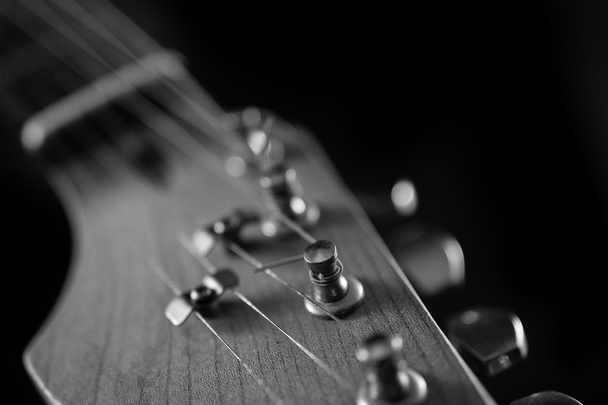 エレク トリック ギター首クローズ アップ D - 写真・画像