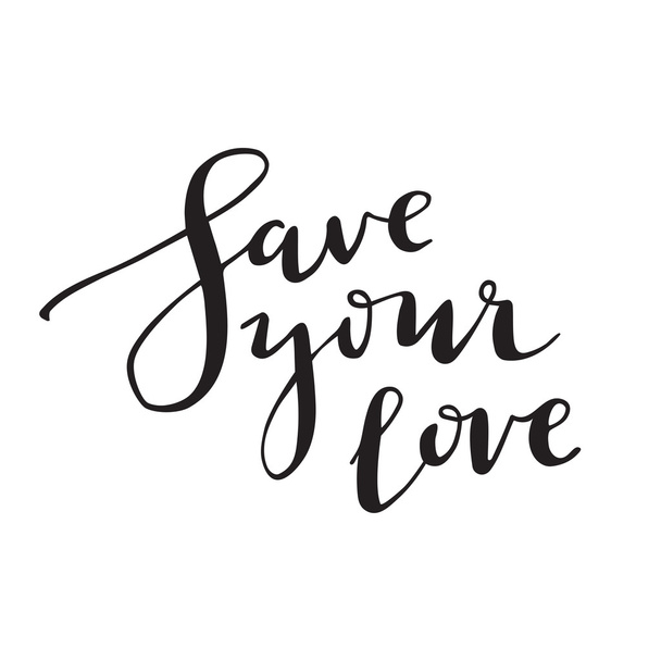 save your love poster or card - Vetor, Imagem