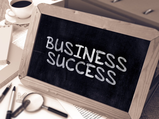 Business Success Concept Hand Drawn on Chalkboard. - Fotografie, Obrázek