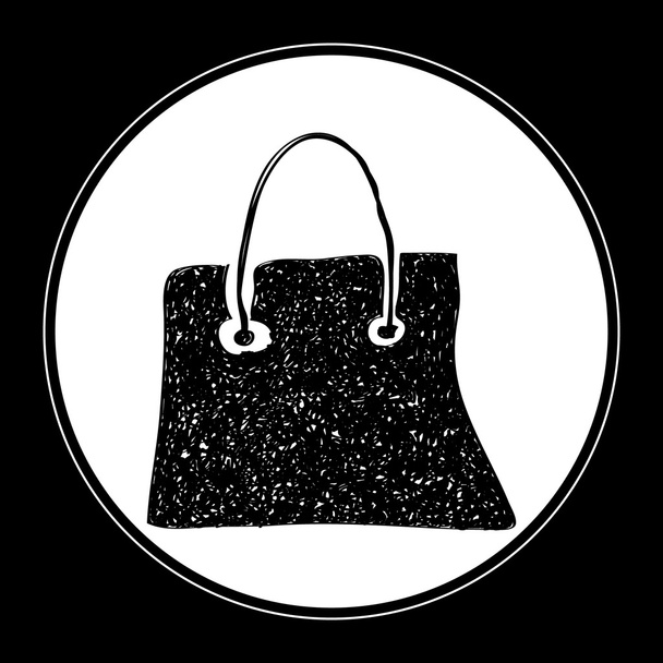 Simple doodle of a shopping bag - Vector, Image
