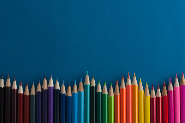 Colored pencils background. - Φωτογραφία, εικόνα