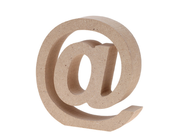 Zalesněné e-mail symbol - Fotografie, Obrázek