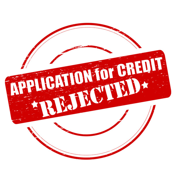 Заява на отримання кредиту відхилена
 - Вектор, зображення