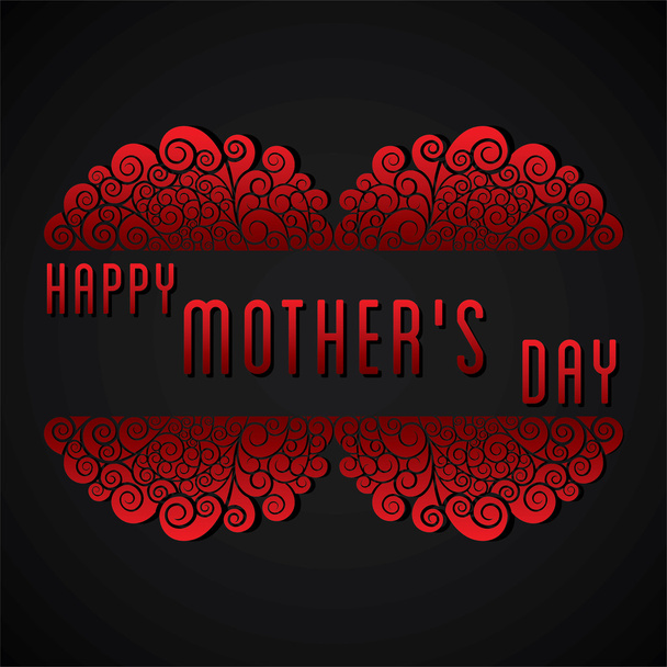 mothers day greeting card - Vector, Imagen