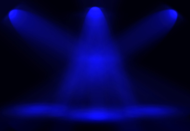 Fondo de rayos de luz azul
 - Foto, Imagen