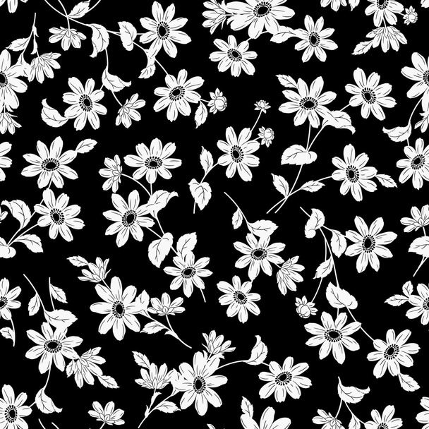 Flower illustration pattern - Vetor, Imagem