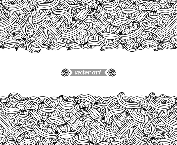 Absztrakt fekete-fehér mintás - Vektor, kép