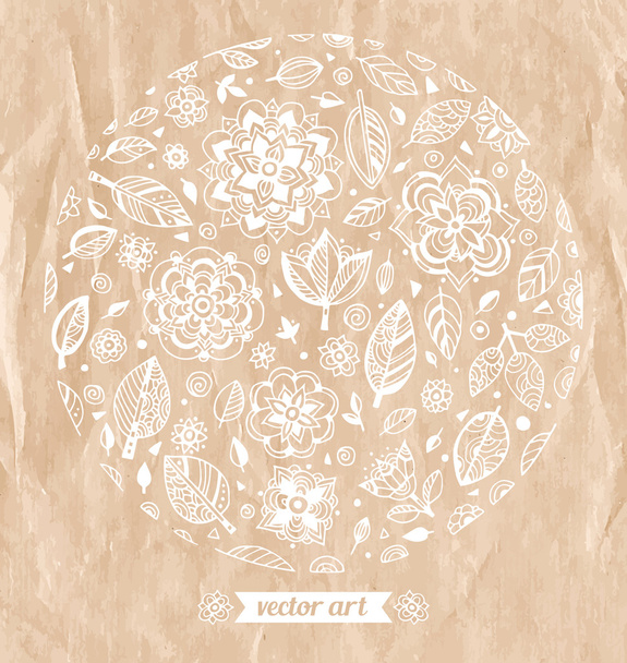 Úžasných divů květy a listy - Vektor, obrázek