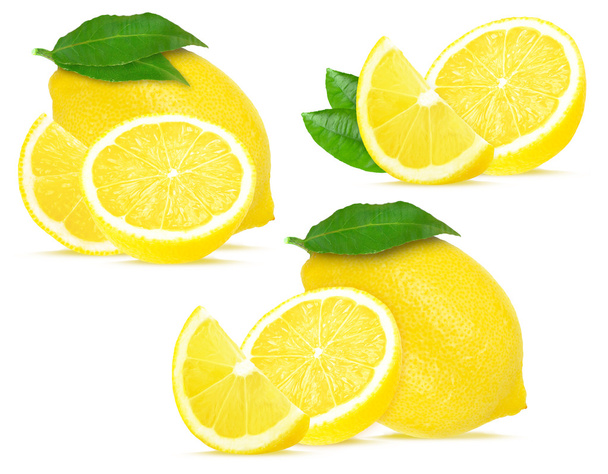 lemon collection isolated - Foto, Imagem