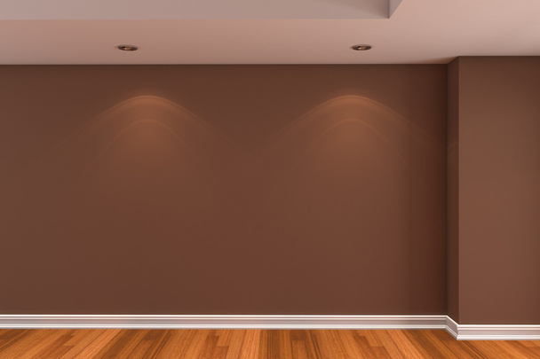 Tyhjä huone ruskea väri seinä
 - Valokuva, kuva