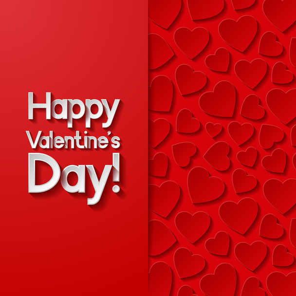 tarjeta de felicitación día de San Valentín - Vector, imagen