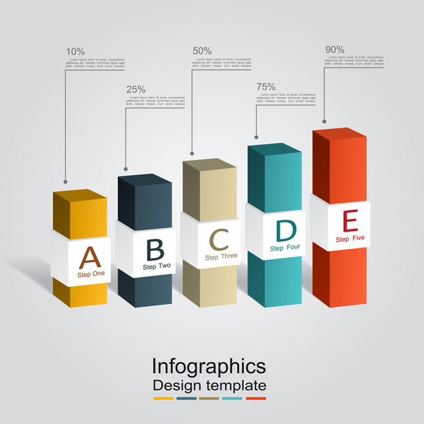Banner infographic design template. Vector illustration - ベクター画像
