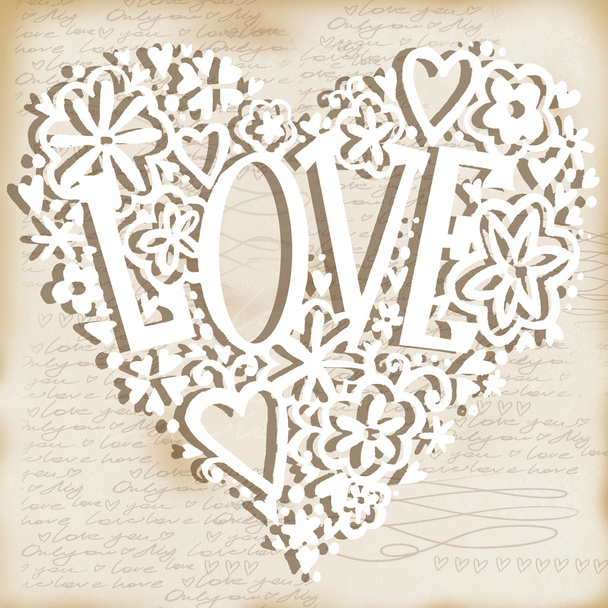 Valentines day card. Valentine day background. Wedding invitation design. Valentines day hand drawing art.  Valentines day heart. Valentine day card. - Zdjęcie, obraz