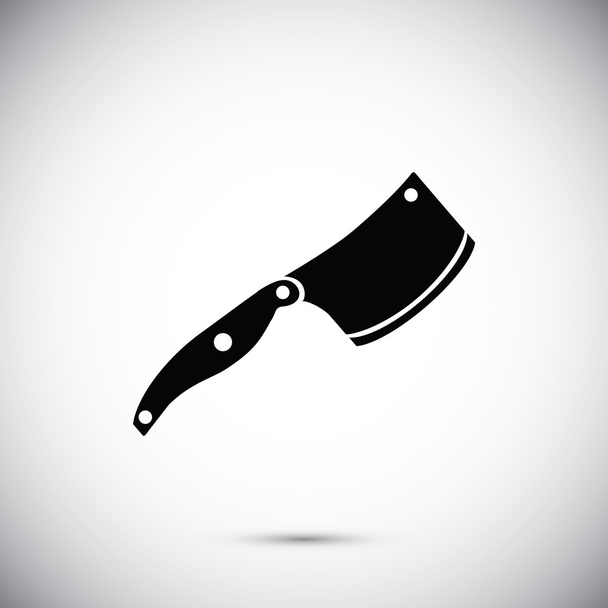 meat knife icon - Vector, Imagen