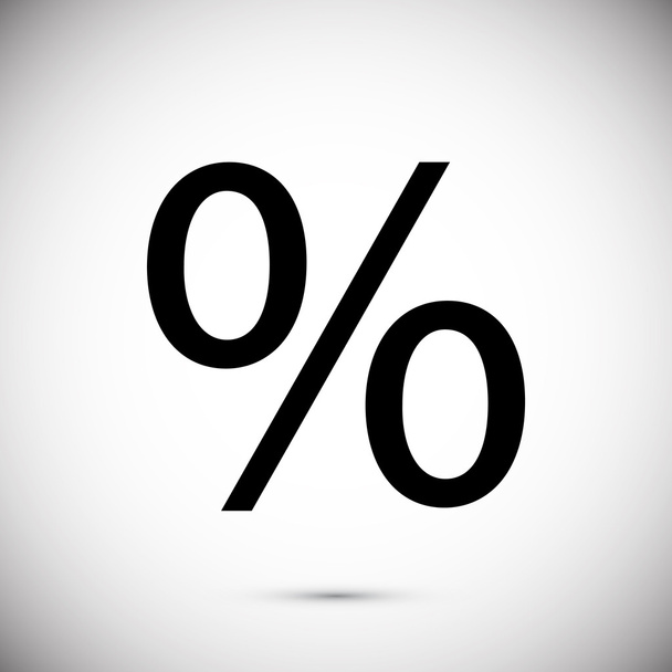 finance percent icon - Вектор,изображение