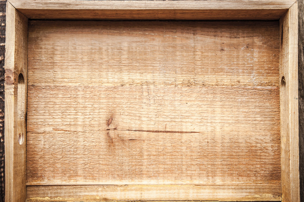 Dřevěný podnos (pohled shora) - Fotografie, Obrázek