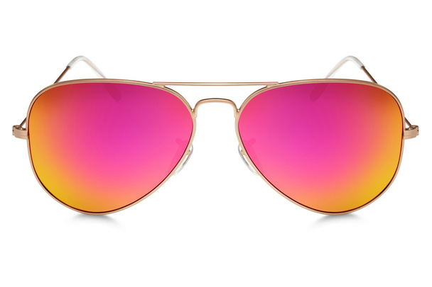 авіатор сонцезахисні окуляри ізольовані на білому тлі
  - Фото, зображення