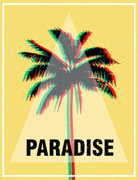 paradise tropical pattern - Vetor, Imagem