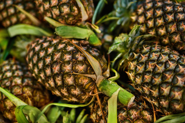 Fruits. Healthy Raw Food. Organic Pineapples. Nutrition, Vitamin - Фото, изображение