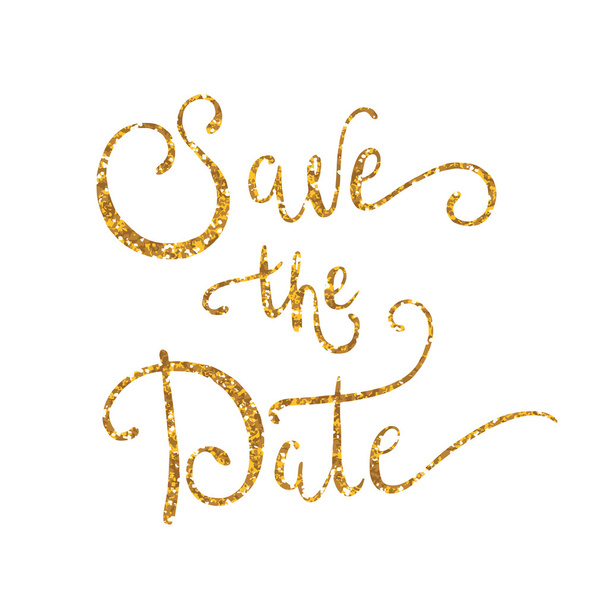 Save the date calligraphy - Vector, Image