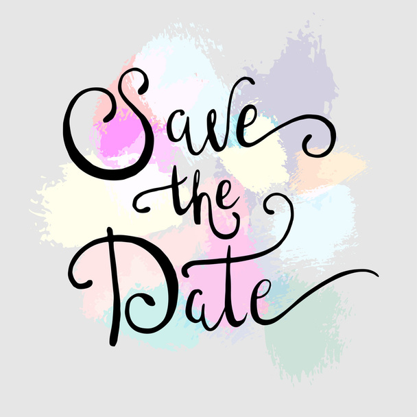 Save the date calligraphy - Vector, Image