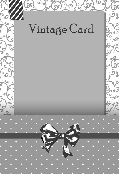 Vintage card template - Вектор, зображення
