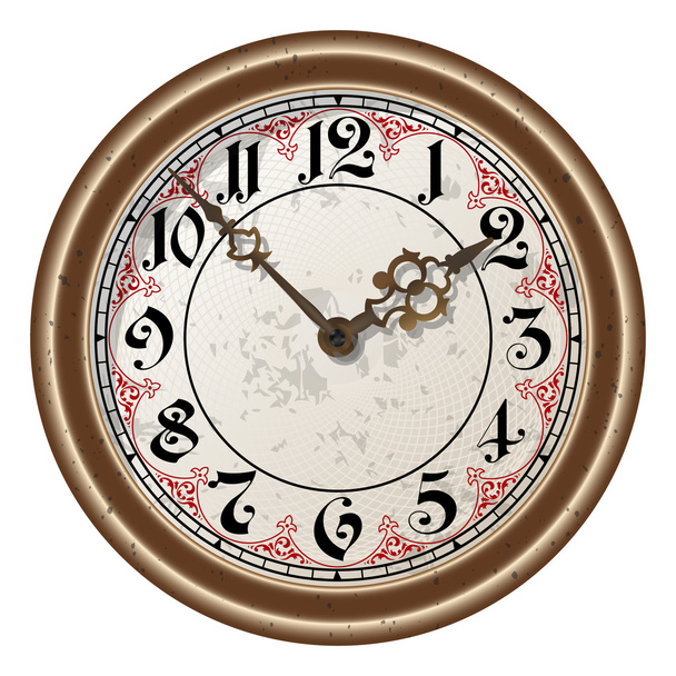 Ancient clock vector - Vektor, obrázek
