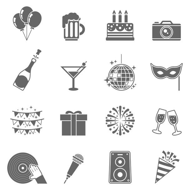 Set di icone di celebrazione
 - Vettoriali, immagini
