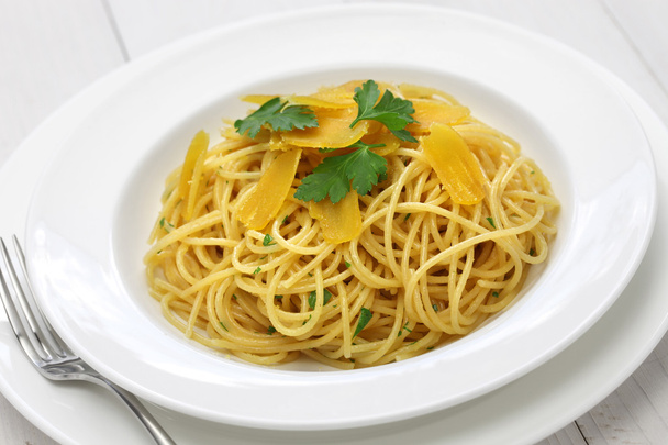 spaghetti with bottarga, italian cuisine - Photo, Image