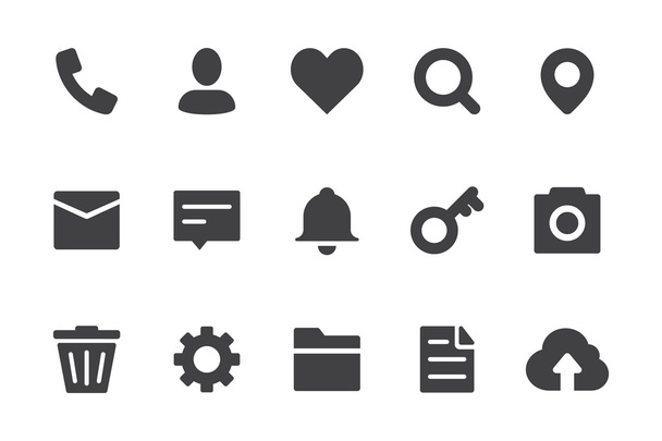 Icônes diverses, icônes intelligentes
 - Vecteur, image