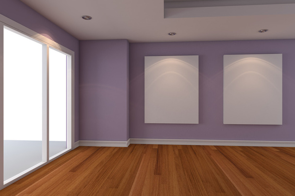 Галерея Картина на фіолетовій стіні
 - Фото, зображення