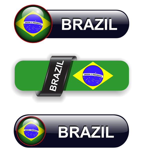 Brazil icons - Wektor, obraz