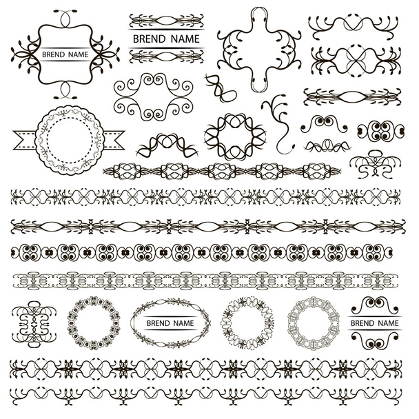 Set von Vektorgrafik-Elementen für das Design - Vektor, Bild
