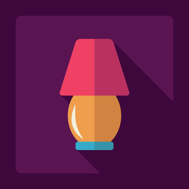 Flat modern design with shadow lamps - Vector, Image