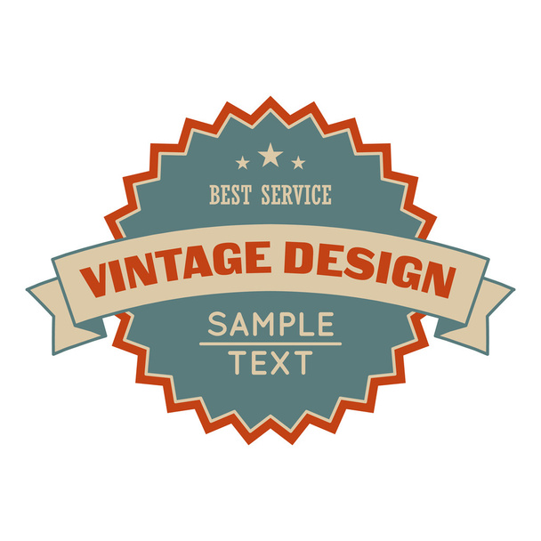 Sale vintage design banner - Vector, afbeelding