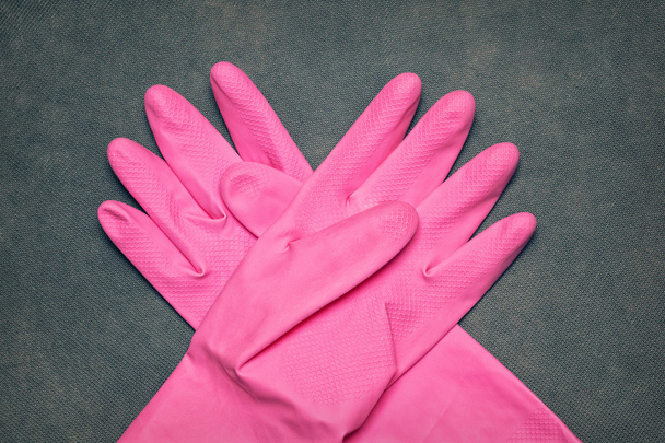 gants en latex pour le nettoyage
 - Photo, image