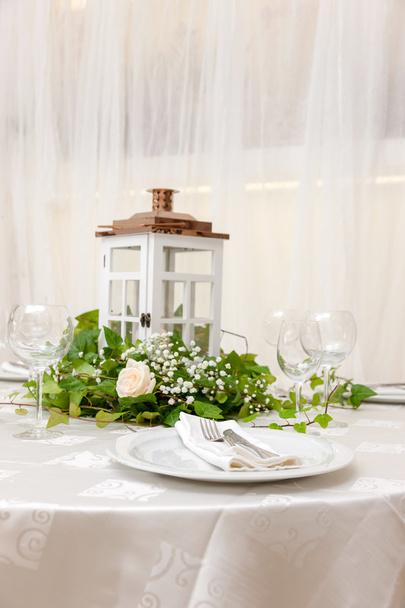 Çiçekli düğün masası - Fotoğraf, Görsel