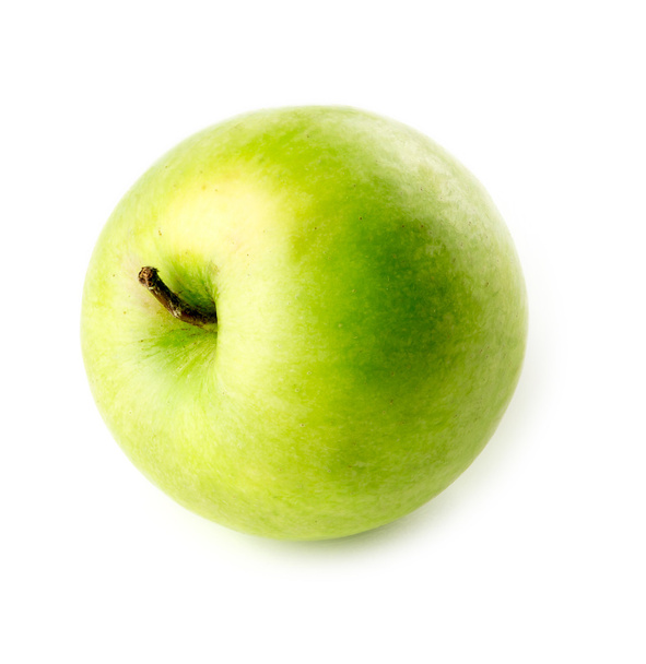Křupavé zelené jablko izolovaných na bílém pozadí - Fotografie, Obrázek