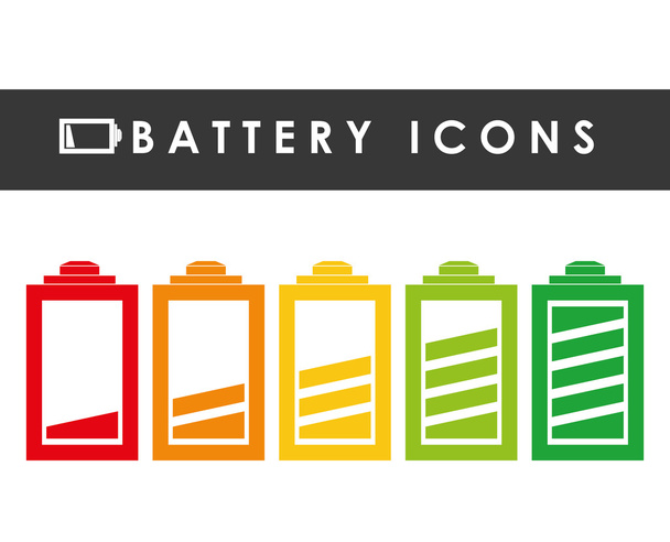 Icônes de batterie graphique
 - Vecteur, image