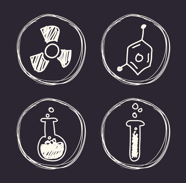 科学と化学のデザイン - ベクター画像